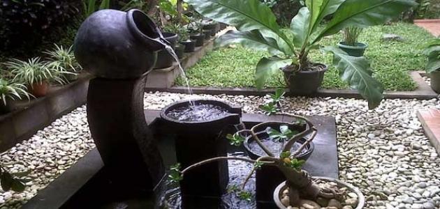 تركيب نافورة منزلية