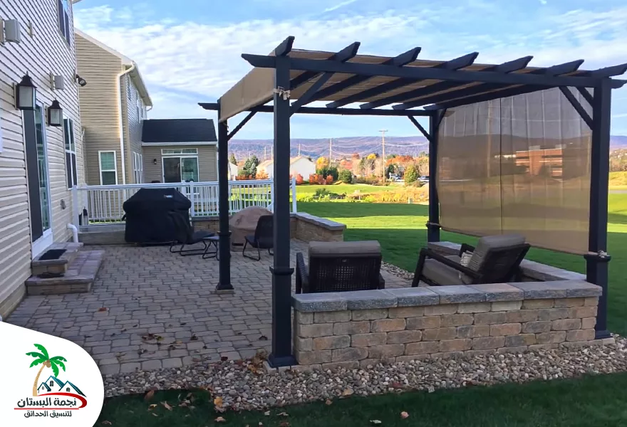 مظلات خشبية للحدائق