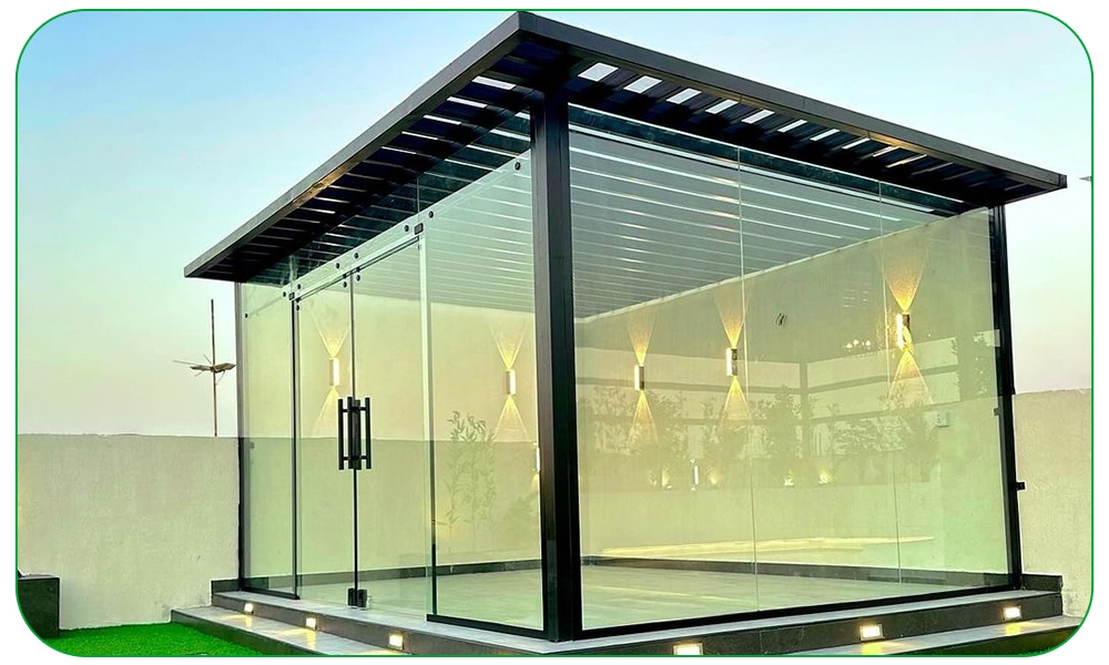 غرف زجاجيه للحدائق