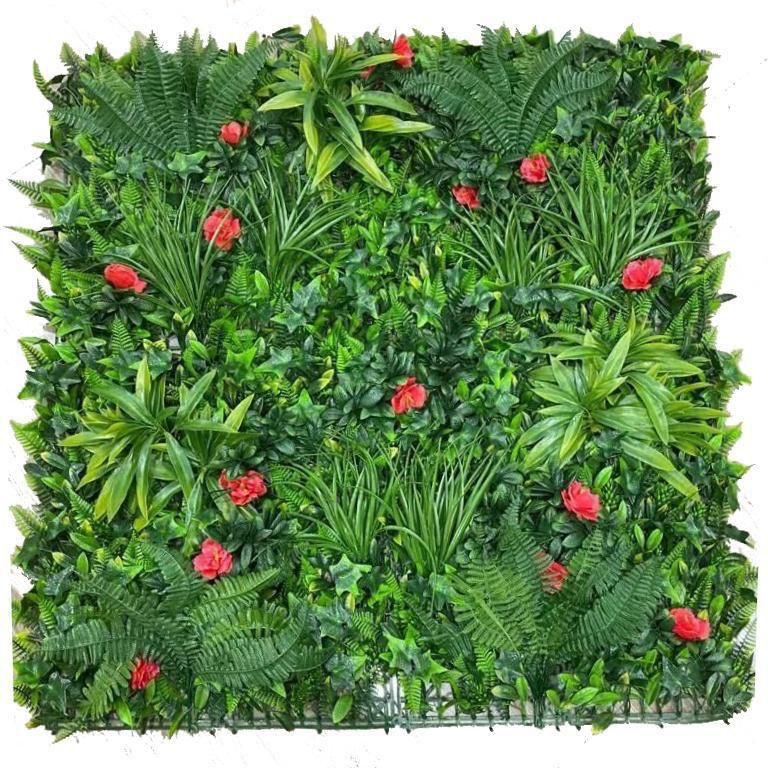 عشب جداري صناعي ثري دي جرين احمر