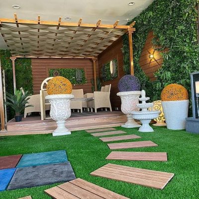 برجولات خشب للحدائق